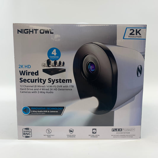 Night Owl 2k HD Wired Security System Wired Security System FTD4-81-4L