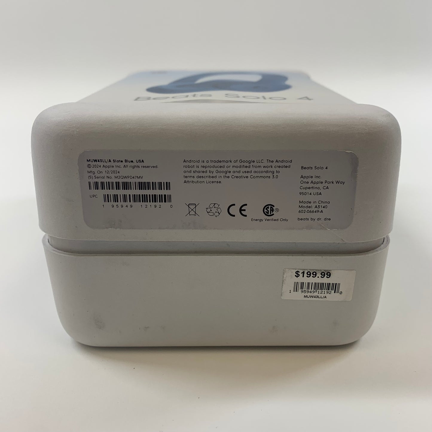 New Beats Solo4 Wireless On-Ear Bluetooth Headphones Slate Blue MUW43LL/A