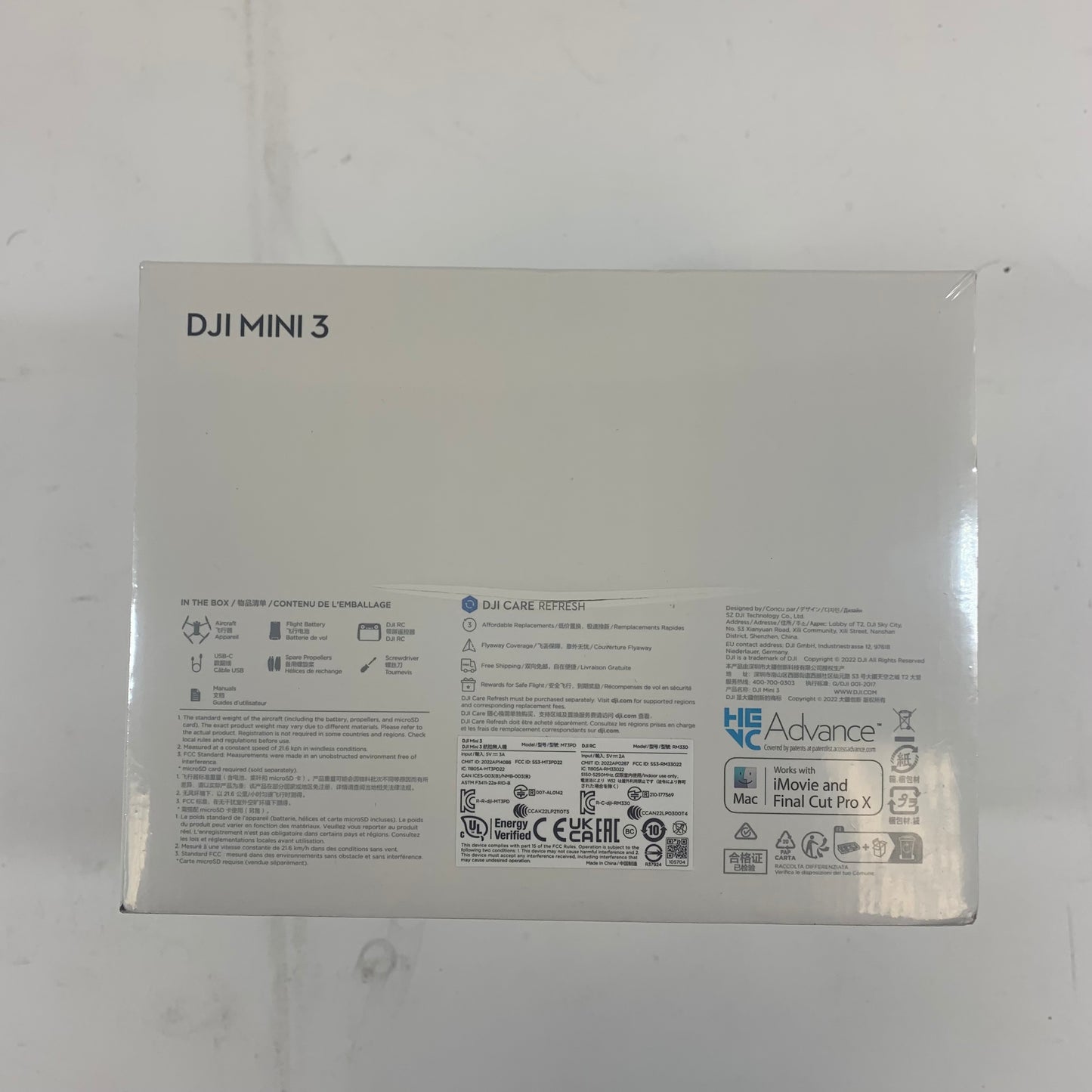 New DJI Mini 3 4K Quadcopter Camera Drone MT3M3VD
