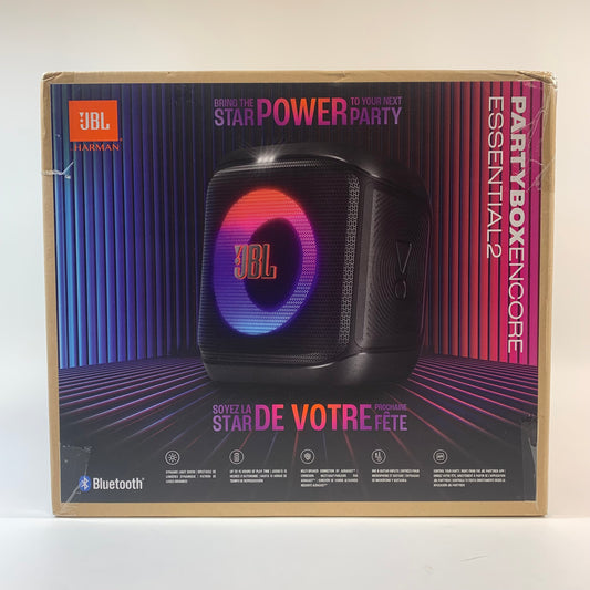 New JBL Partybox Encore Essential 2 Portable Bluetooth Party Speaker Black N/A