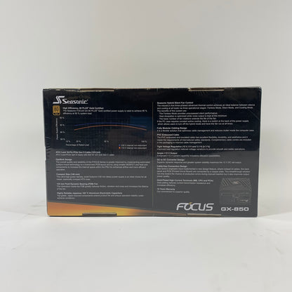 New SeaSonic gx-850 80 Plus Gold 850W Fully Modular Power Supply