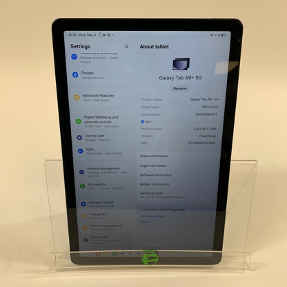 WiFi Only Samsung Galaxy Tab A9 Plus 8.7" 64GB Black SM-X218U