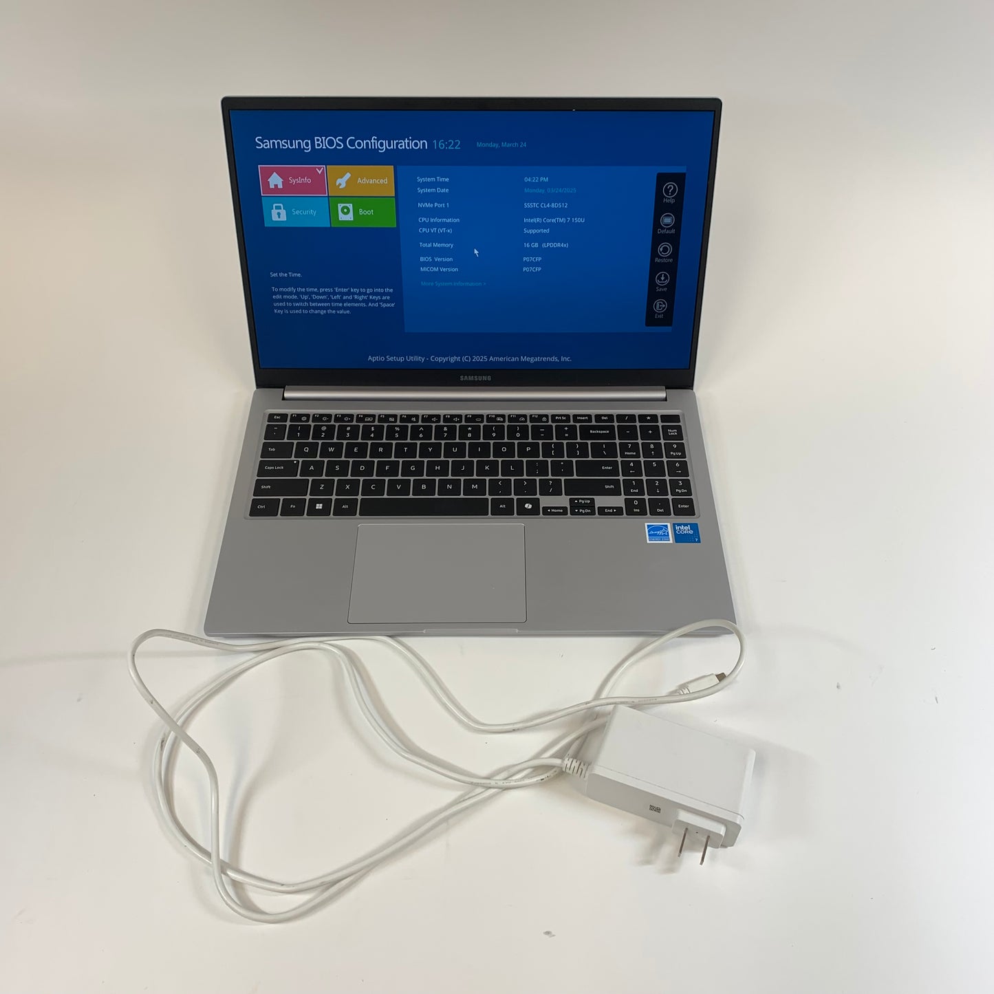 Samsung Galaxy Book4 NP750XGK 15.6" Core 7 150U 1.4GHz 16GB RAM 512GB SSD