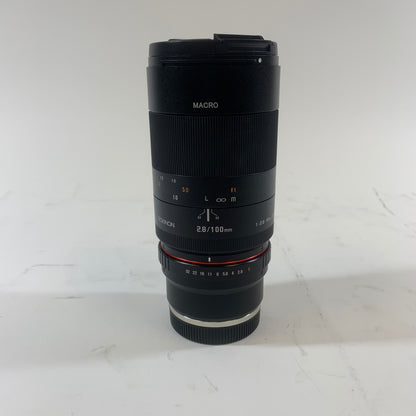 rokinon 100mm 1:2.8 ED EF-Mount  Full-Frame Auto & Manual Lens