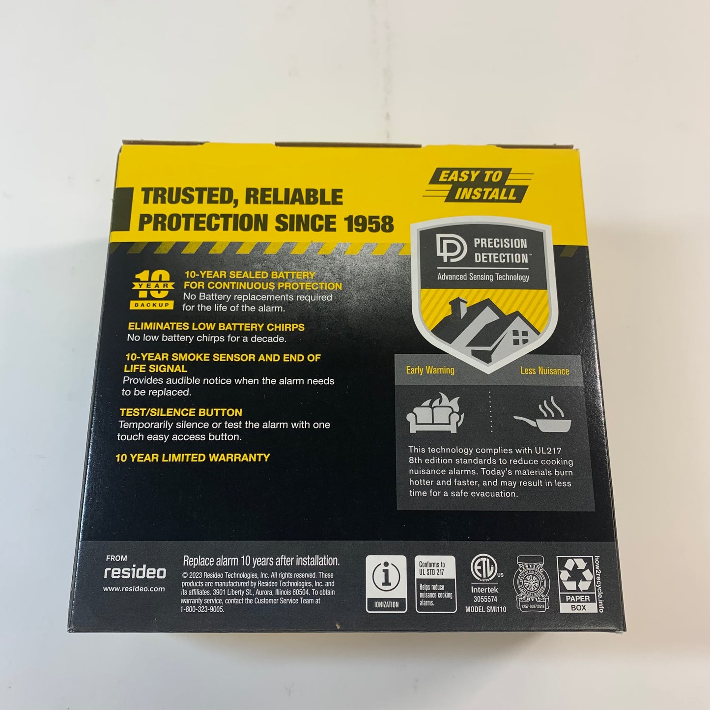 New BRK SMI110 First Alert Battery Powered Smoke Alarm