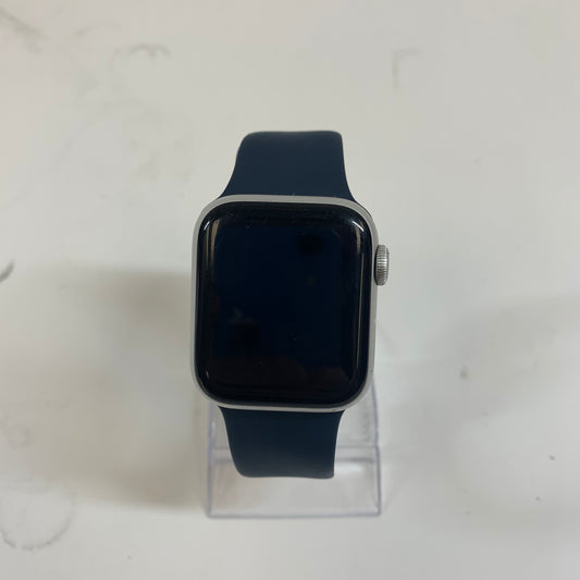 GPS Only Apple Watch SE 1st Gen 40MM Black Aluminum Abyss Blue Sports Band