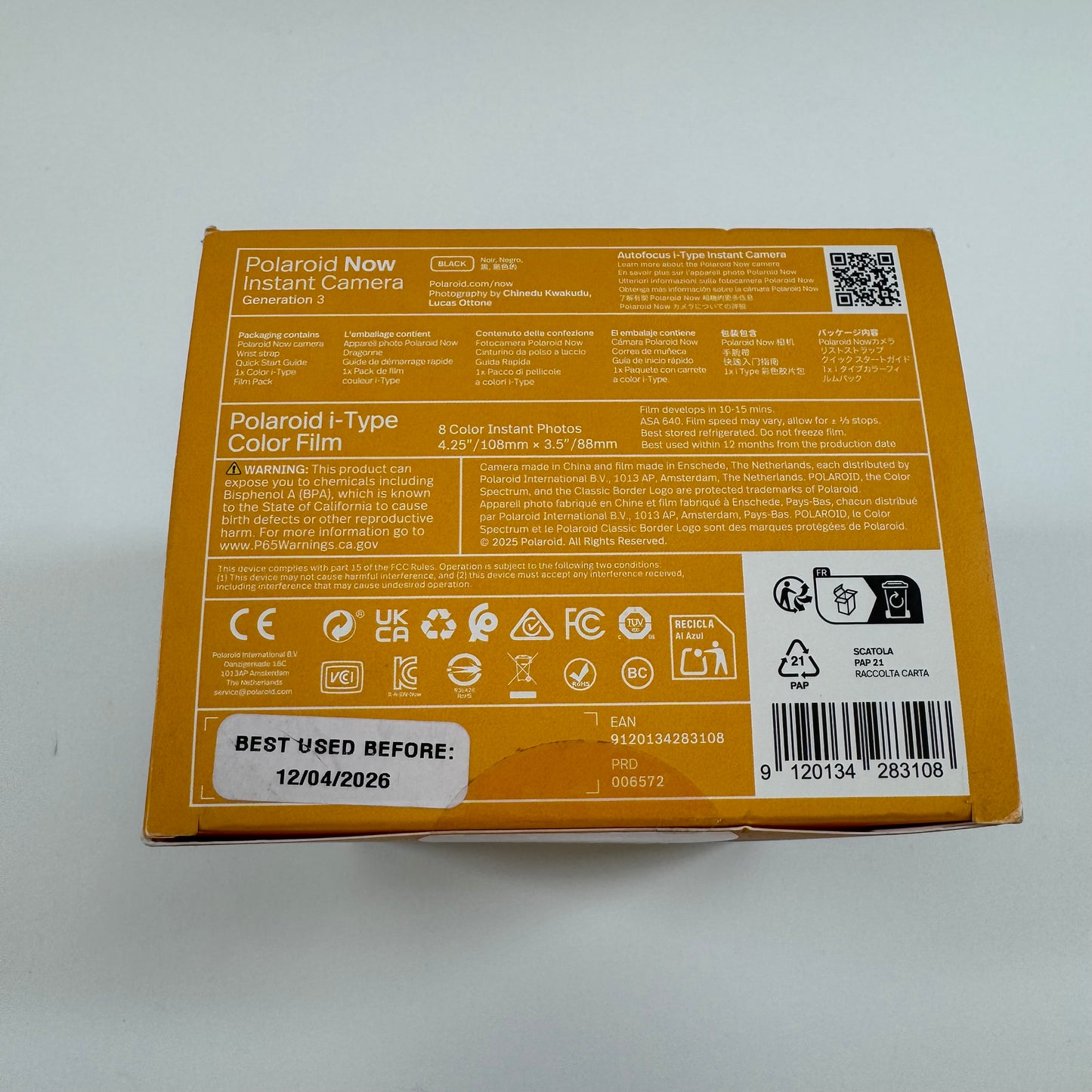 New Polaroid Now Instant Camera Gen 3 Polaroid Camera
