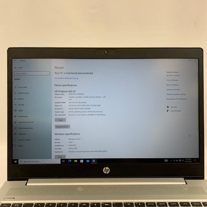 HP ProBook 450 G7 HSN-Q22C 15" i7-10510U 16GB RAM 512GB SSD NVIDIA GeForce MX250