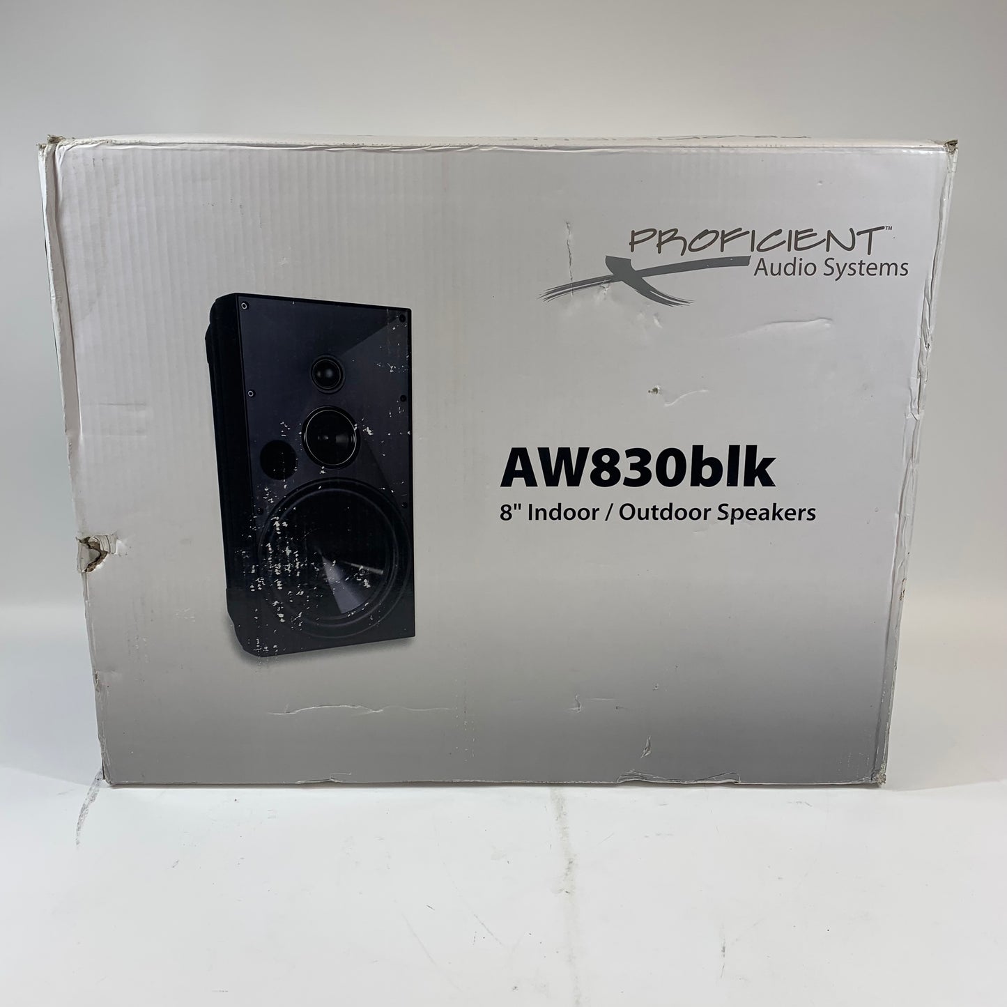 New Proficient AW830BLK 8" Indoor/Outdoor Speakers Black