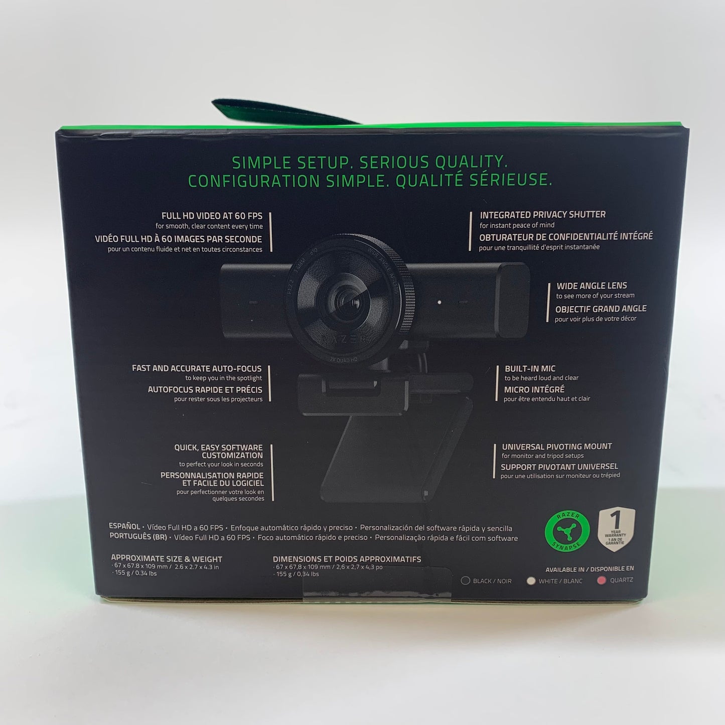 New Razer Kiyo V2 X FHD 60FPS Webcam For Creators