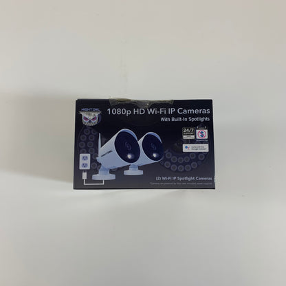 Night Owl 1080p HD Wi-fi IP Cameras Built-In Spotlights Camera CAM-2PK-WNIP2LBU