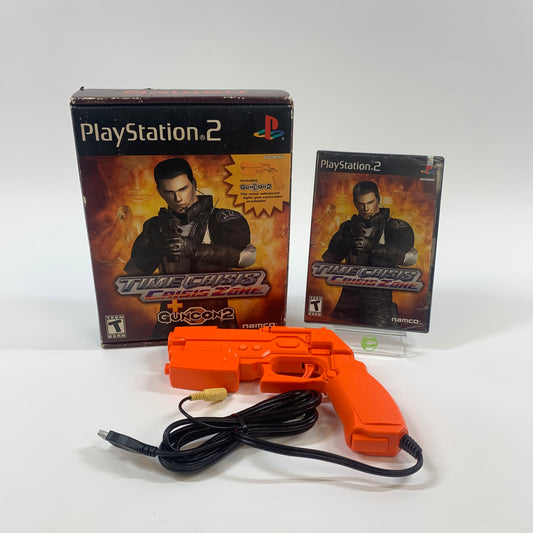 New Time Crisis: Crisis Zone [Gun Bundle] (Sony PlayStation 2 PS2, 2004)