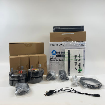 Night Owl 4k UHD Wired Security System Wired Security System BTD4-41-4L