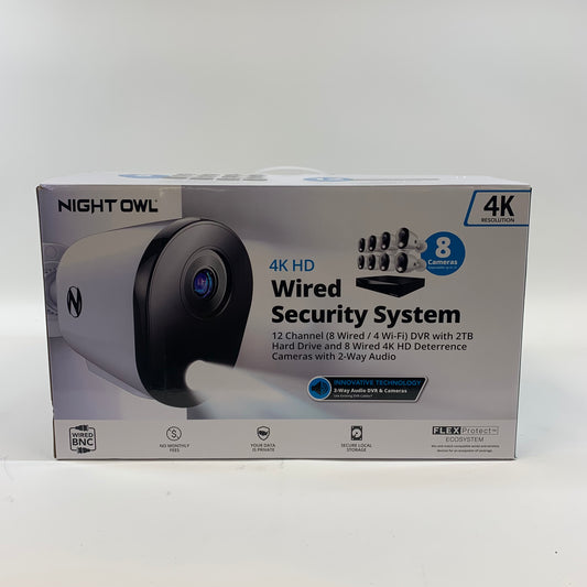 Night Owl 4k HD Wired Security System Wired Security System FTD8-82-8L