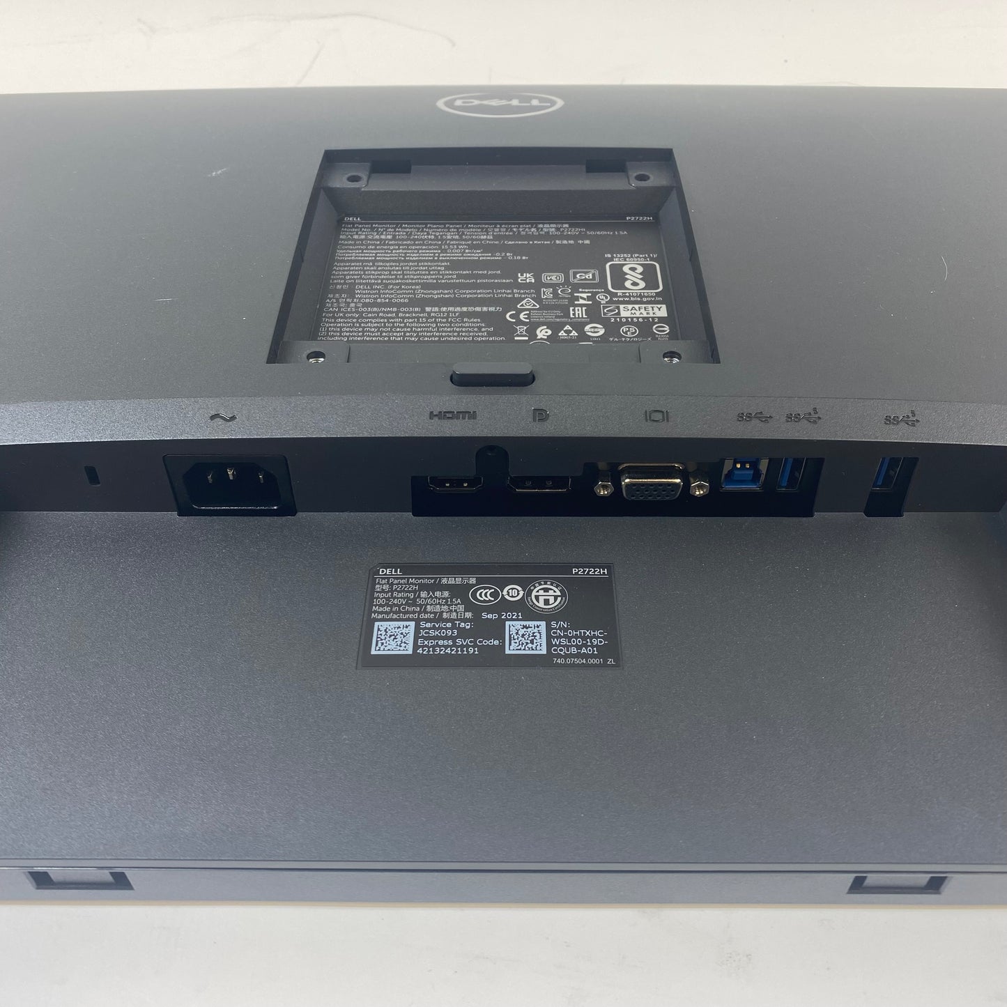 Dell 27" P2722H FHD LCD IPS Flat Panel Monitor