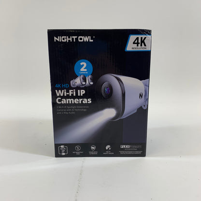 New Night Owl 4K HD Wi-Fi IP Camera Security Camera CAM-2PK-FWIP8L