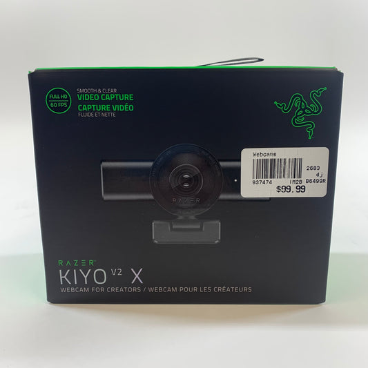 New Razer Kiyo V2 X FHD 60FPS Webcam For Creators