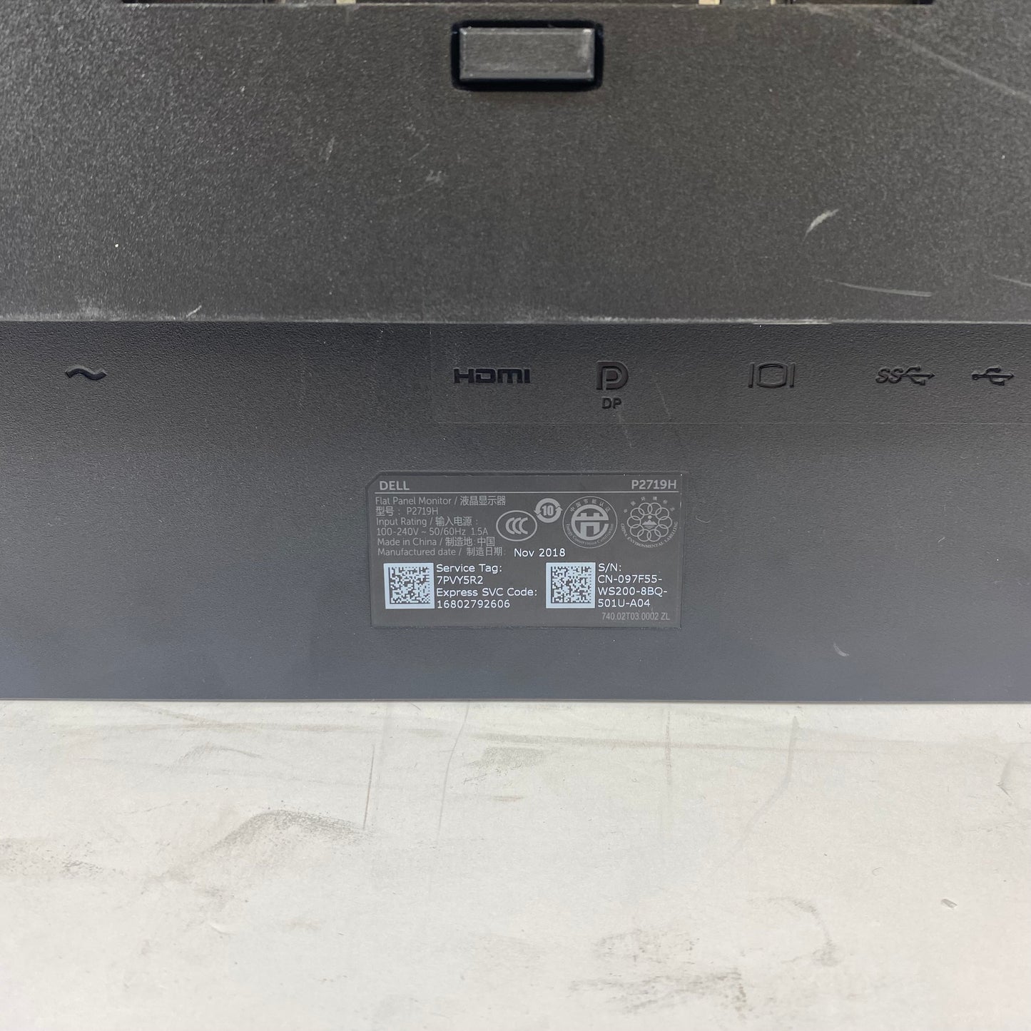 Dell 27" P2719H FHD LCD IPS Business Monitor