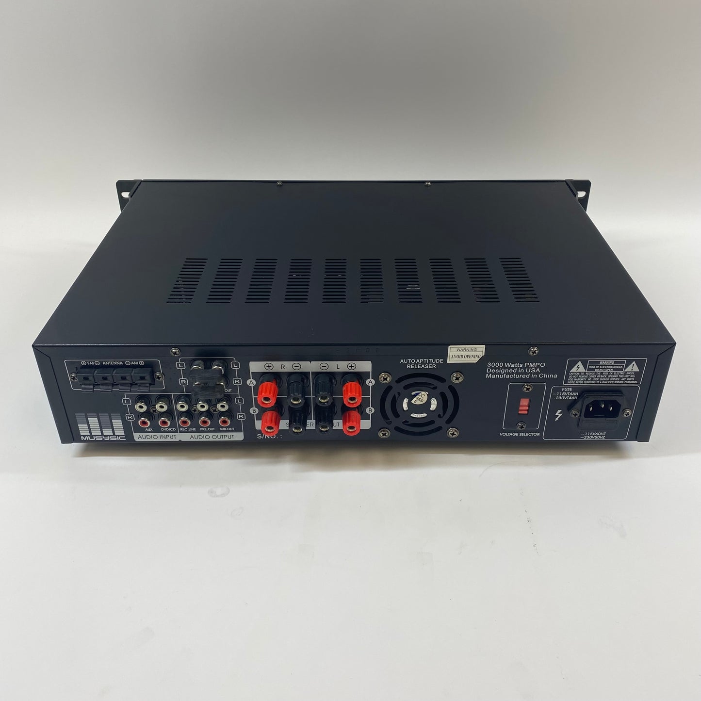 Musysic MU-H3000BT 2 Channel Professional Digital Hybrid Amplifier/Pre-Amplifier