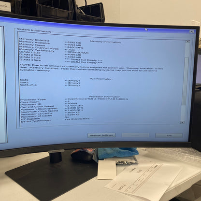Dell OptiPlex 5050 SFF C7HG9 A01 Core i5-7500 3.40GHz 8GB RAM 256GB SSD