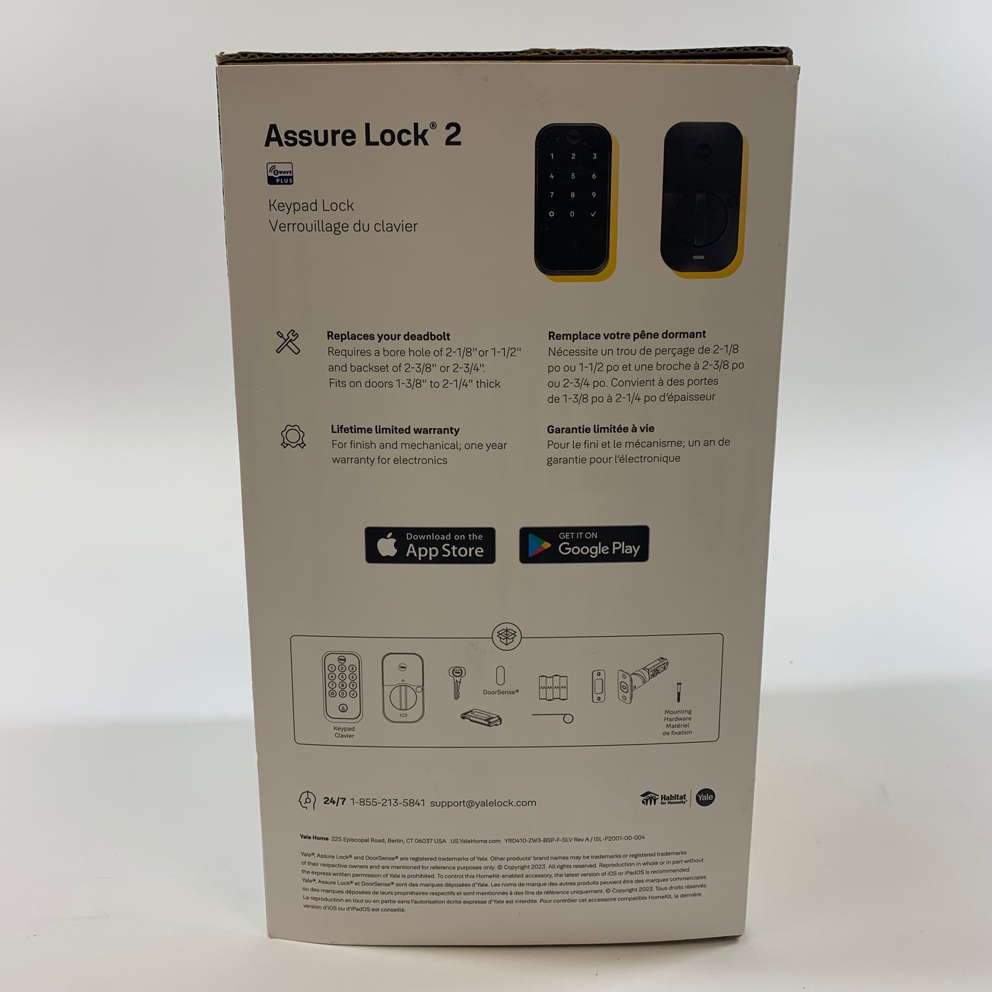 New Yale Assure Lock 2 Keypad Lock Black YRD410-ZW3-BSP