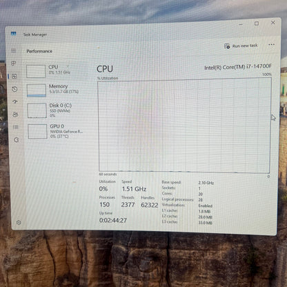 CLX Custom PC Core i7-14700F 2.10GHz 32GB RAM 1TB SSD GeForce RTX 4070 Super