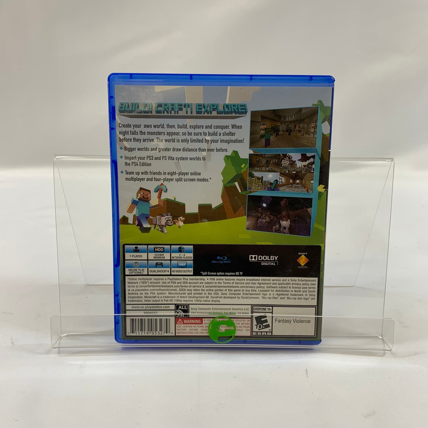 Minecraft: Playstation 4 Edition (Sony PlayStation 4 PS4, 2014)