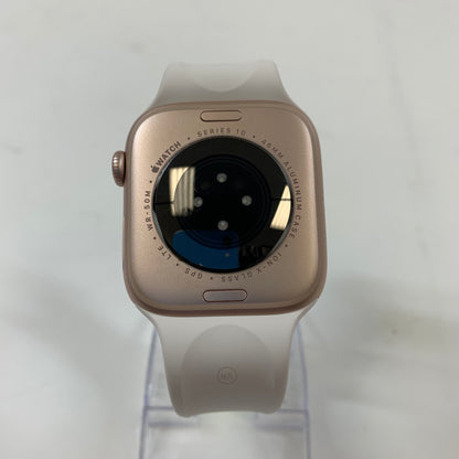 Unlocked Apple Watch Series 10 46MM Rose Gold Aluminum Pink Sport Band A3003