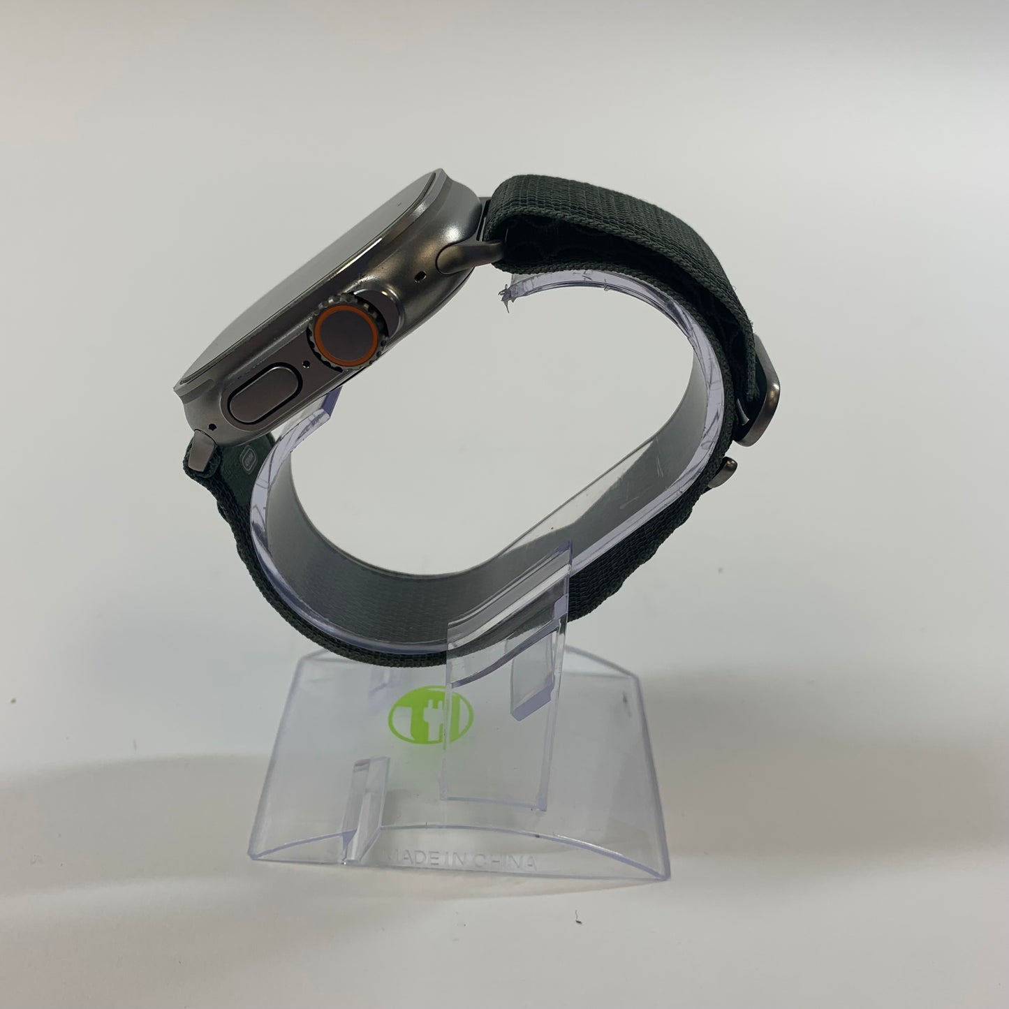 Unlocked Apple Watch Ultra 49MM Natural Titanium Green Alpine Loop A2622