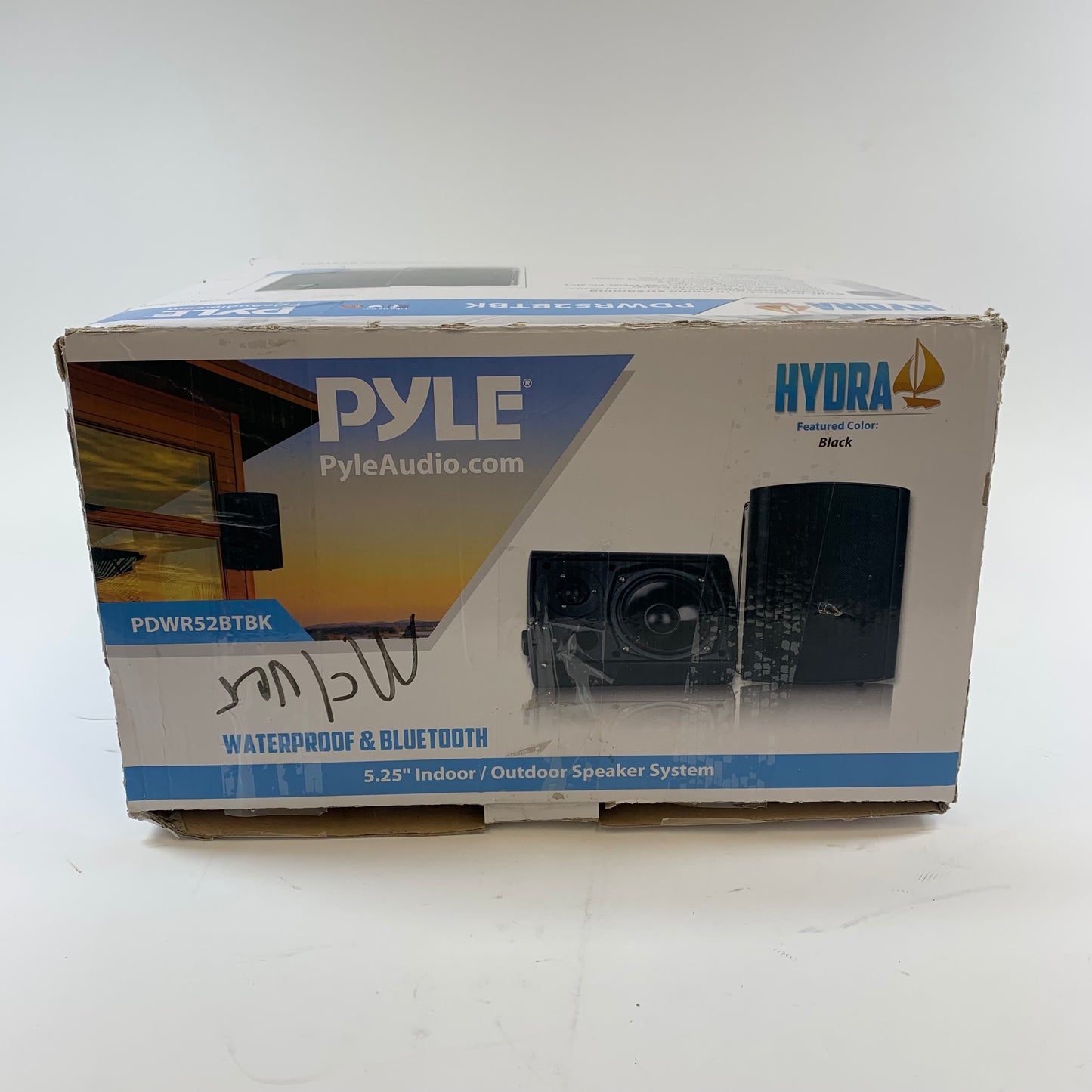 Pyle PDWR53BTBK Indoor/Outdoor Wired Speaker Black PDWR53BTBK