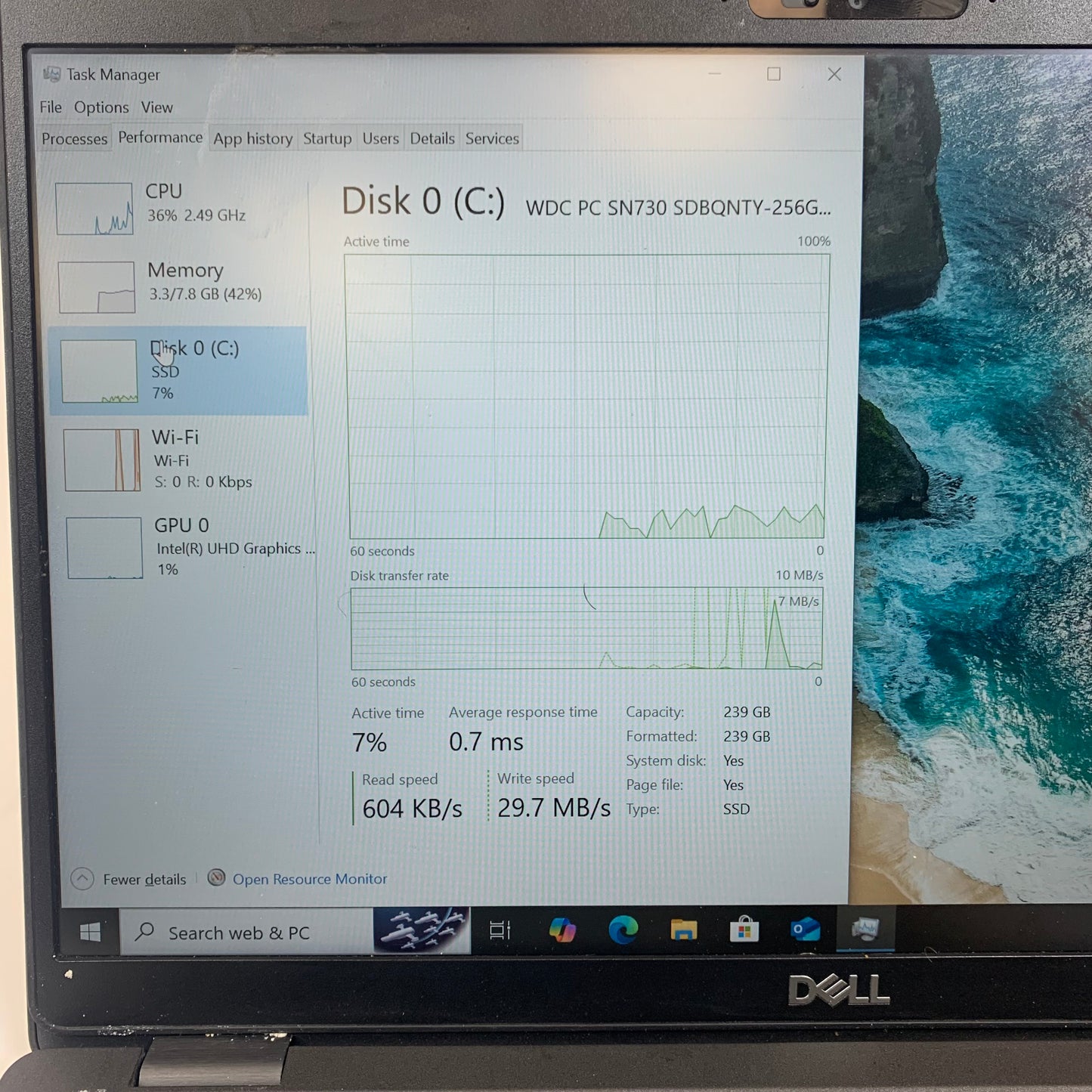 Dell P98G P98G001 14" i5-8365U  1.9GHz 8GB RAM 256GB SSD