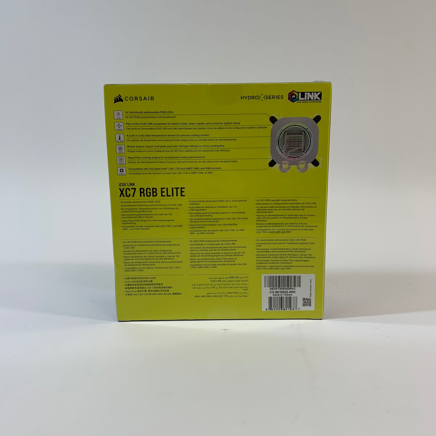 Corsair XC7 RGB Elite CPU water Block CX-9010022-WW