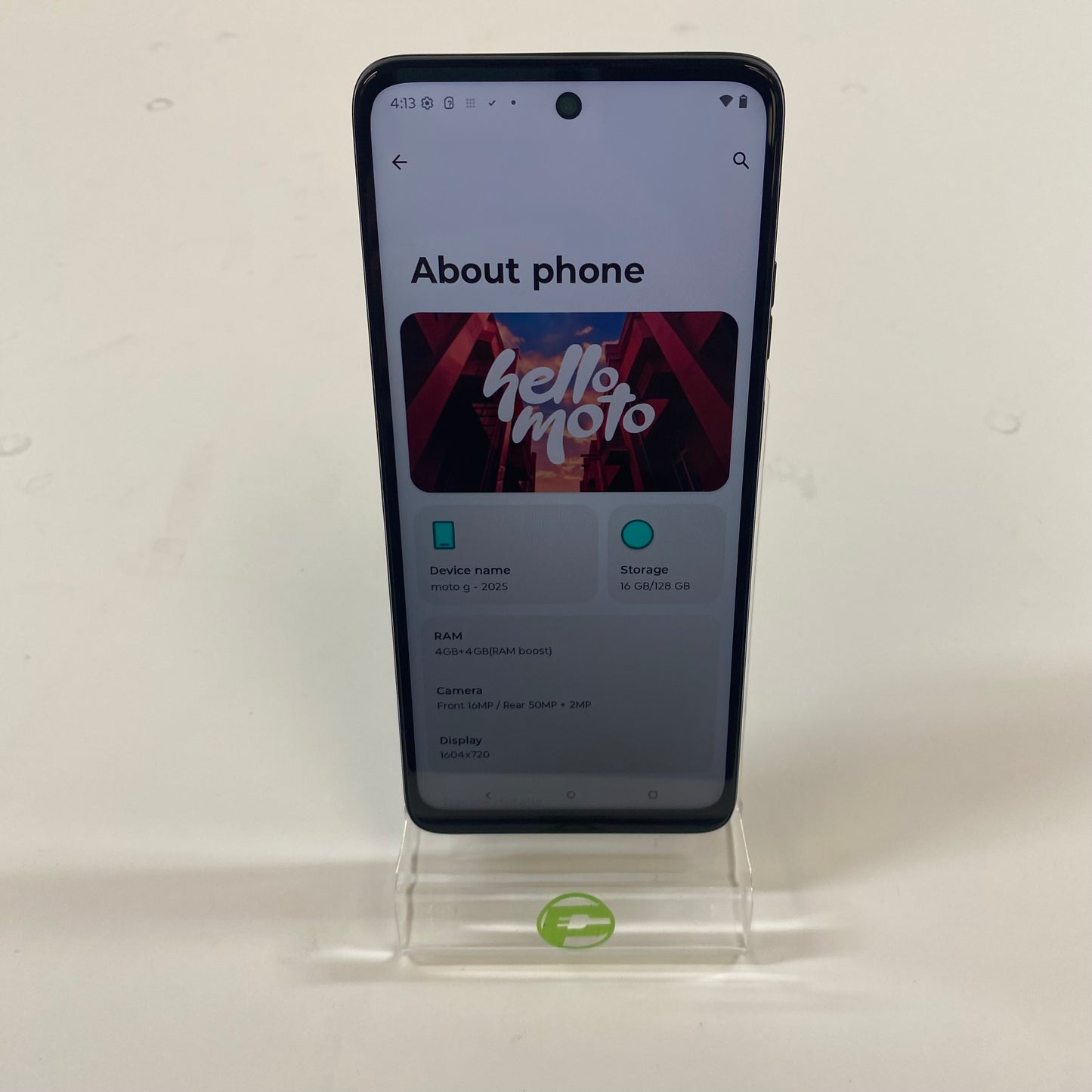 Boost Mobile Motorola Moto G 5G 128GB 15 Aquamarine Green XT2513-1