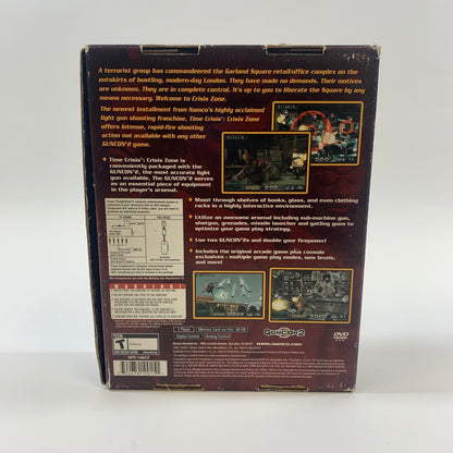 New Time Crisis: Crisis Zone [Gun Bundle] (Sony PlayStation 2 PS2, 2004)