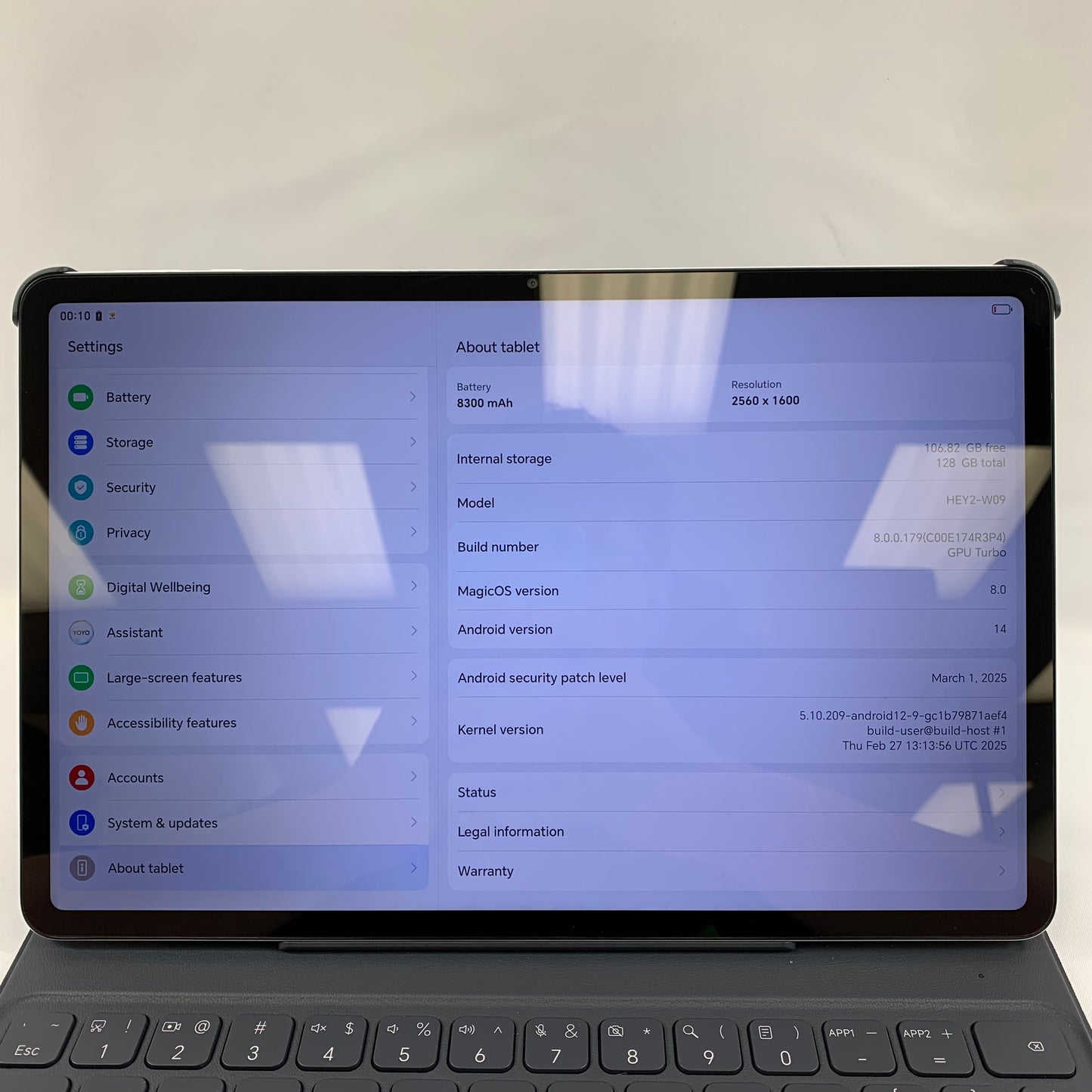WiFi Only Honor Tab 9 128GB White