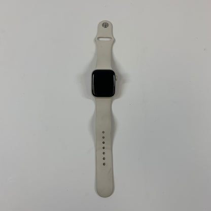 GPS Only Apple Watch SE 2nd Gen 40MM Midnight Aluminum White Sport Band A2727
