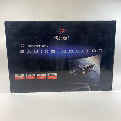 Skytech 27" F1Q2712240302846 WQHD Fast VA 180Hz Curved Gaming Monitor