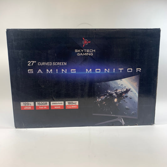 Skytech 27" F1Q2712240302846 WQHD Fast VA 180Hz Curved Gaming Monitor