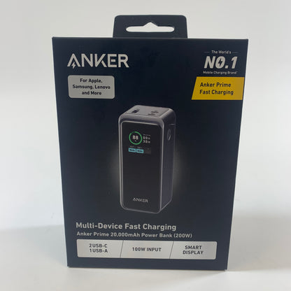 New Anker Multi-Device Fast Charging Prime 20,000mAh Power Bank A1336