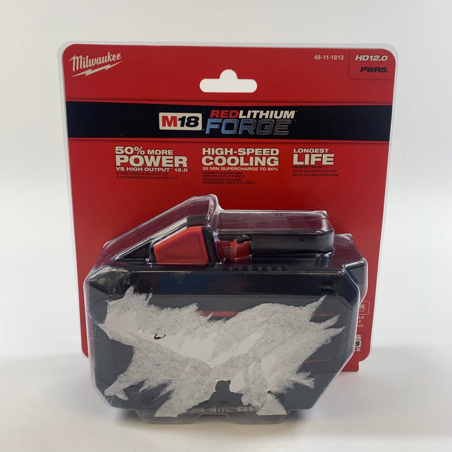 New Milwaukee 48-11-1813 M18 12V Red Lithium HD 12.0 PWR5