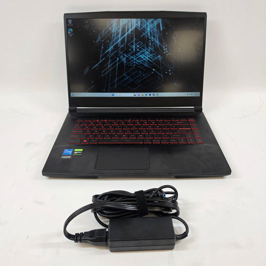MSI Thin GF63 115C 15.6" i5-11400H 2.69GHz 8GB RAM 256GB SSD GeForce GTX 1650