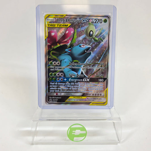 Pokémon TCG Celebi & Venusar SM167 Holo Textured English