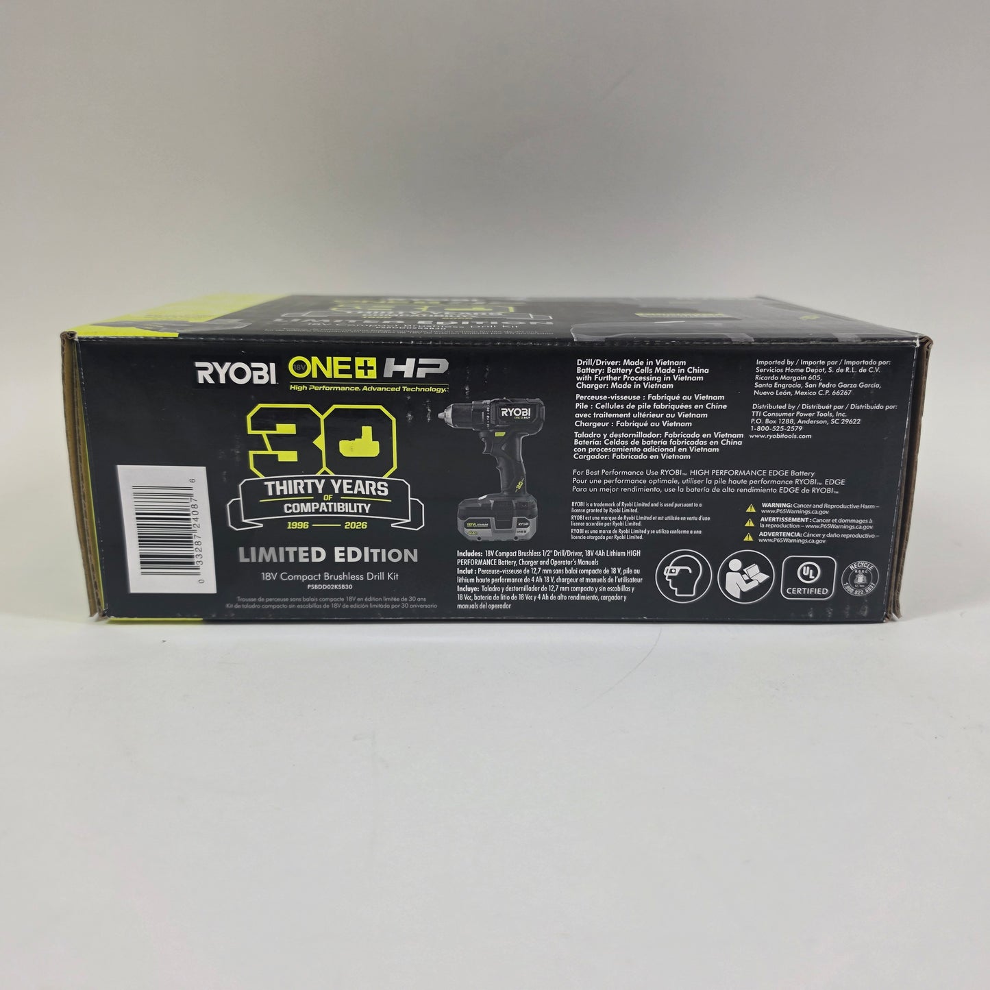 New Ryobi PSBDD02KSB30 18V One+HP