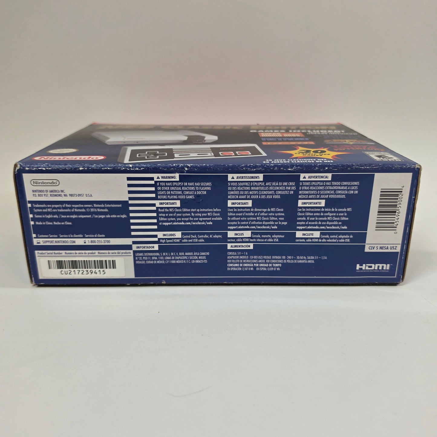 New Nintendo NES Classic Edition Console Gaming System CLV-001 Gray