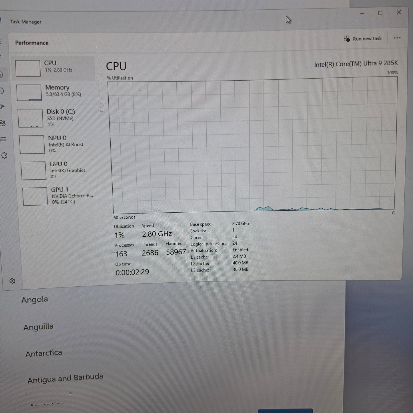 HP Omen Core Ultra 9 285K 3.70GHz 64GB RAM 2TB SSD GeForce RTX 5080