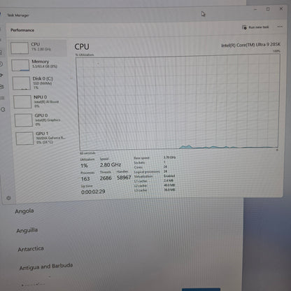 HP Omen Core Ultra 9 285K 3.70GHz 64GB RAM 2TB SSD GeForce RTX 5080