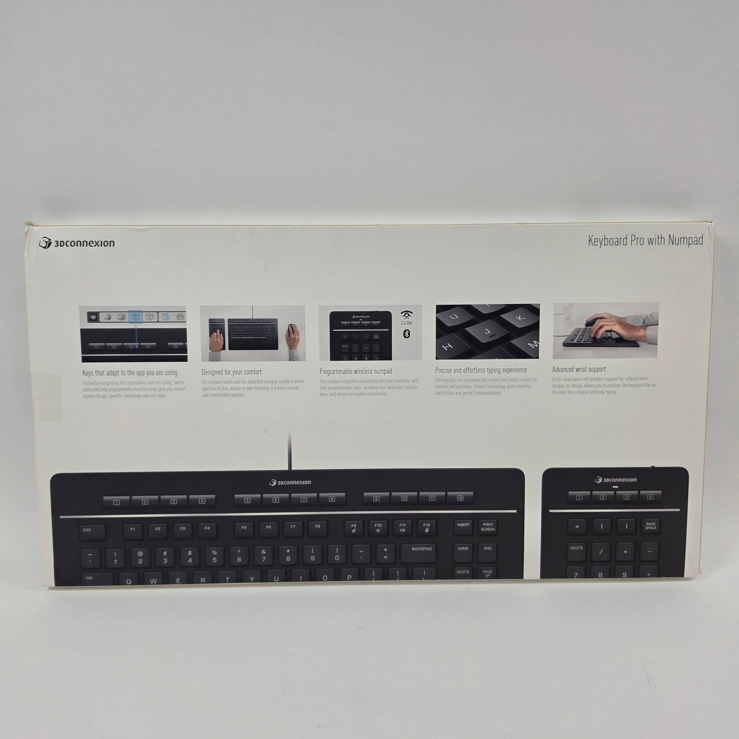 3DConnexion Keyboard Pro With Number Pad 3DX-700090
