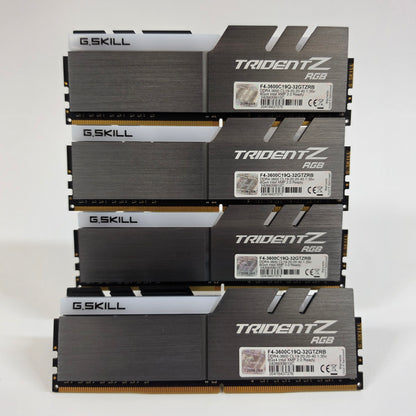 G.Skill Trident Z RGB 32GB (4x8GB) RAM DDR4 3600MHz F4-3600C19Q-32GTZRB