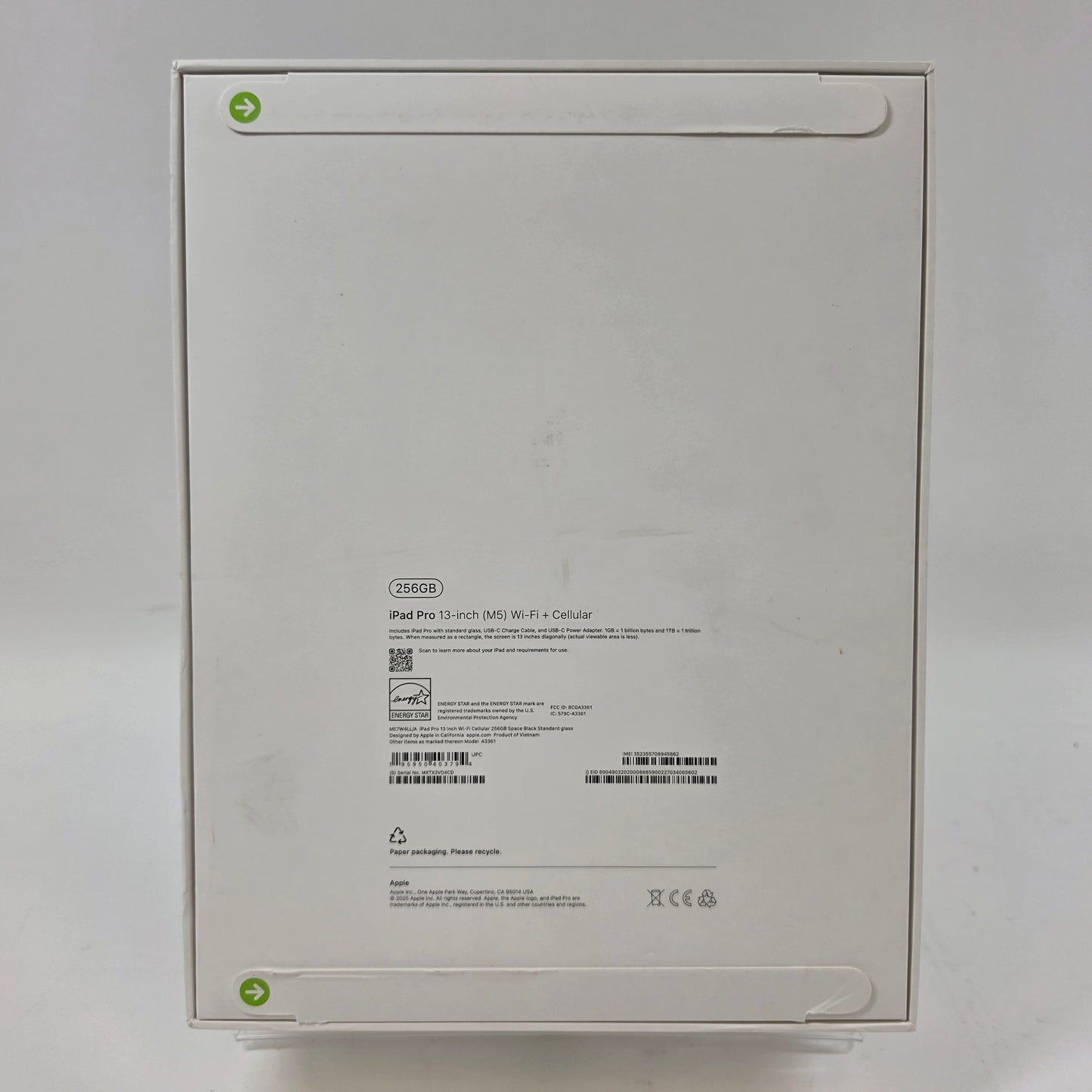 New Unlocked Apple iPad Pro 13" M5 256GB Space Black ME7W4LL/A