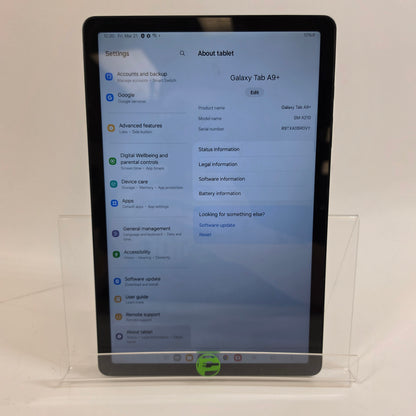 WiFi Only Samsung Galaxy Tab S9 Plus 10.1" 256GB Black SM-X210